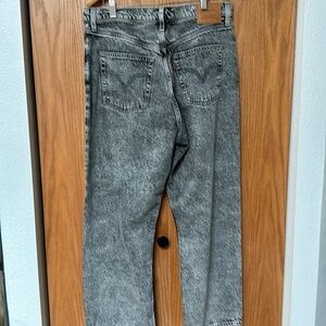 NWOT Levi’s Ribcage straight leg jeans, acid washed